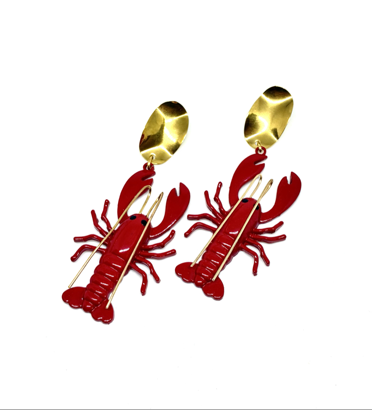 Red Lobster earring 
