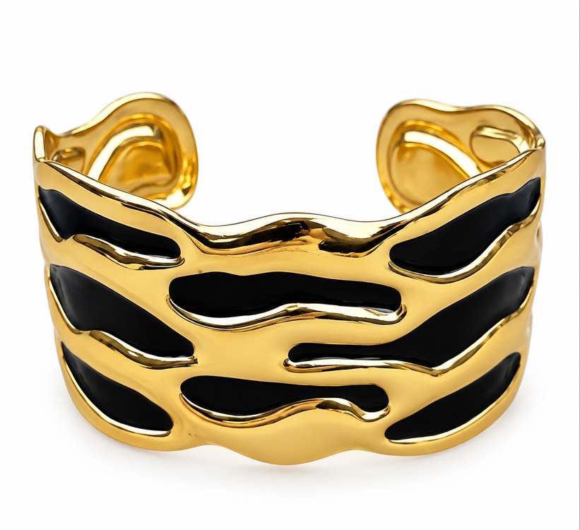 Noir Wave Bangle
