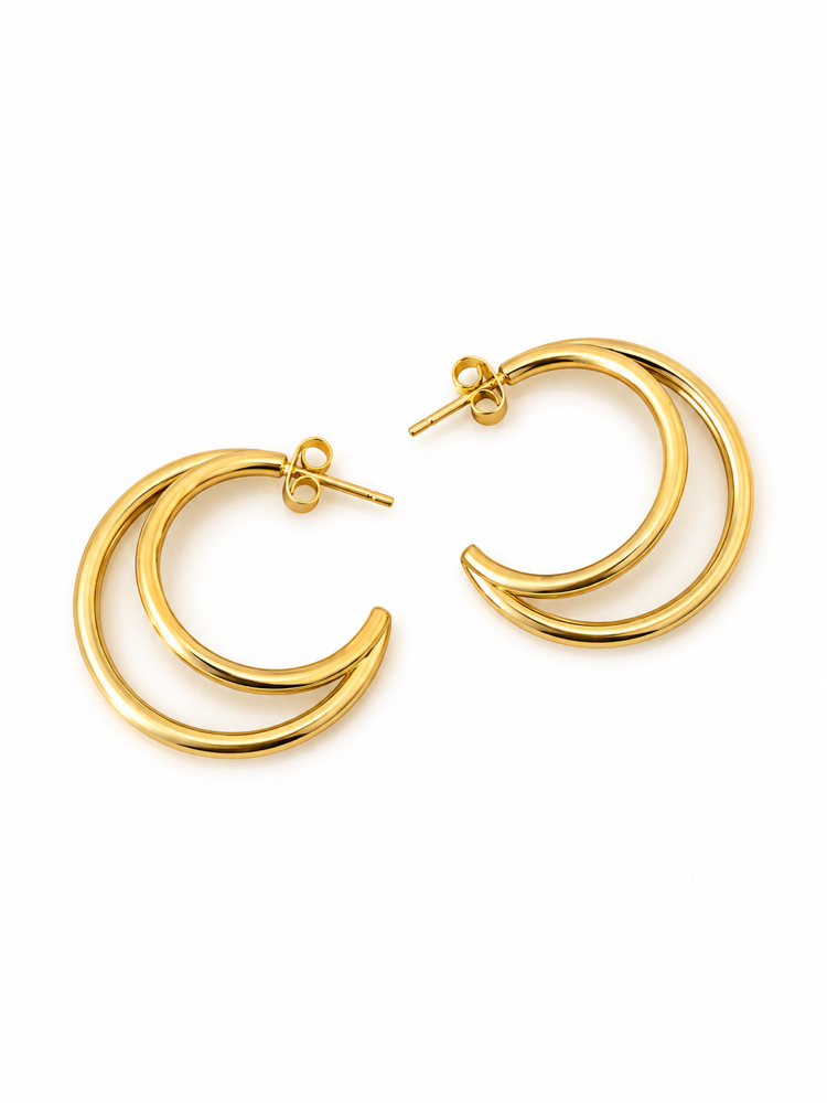 Golden Orbit Earring