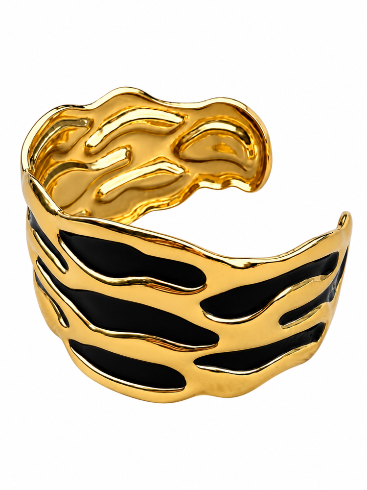 Noir Wave Bangle