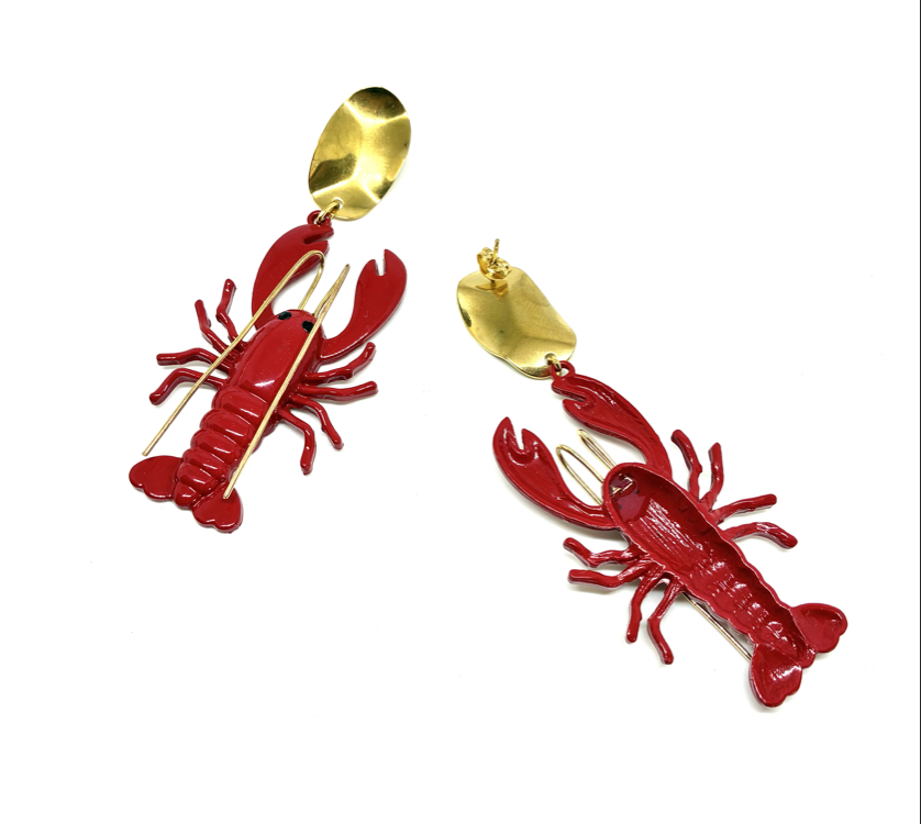 Red Lobster earring 