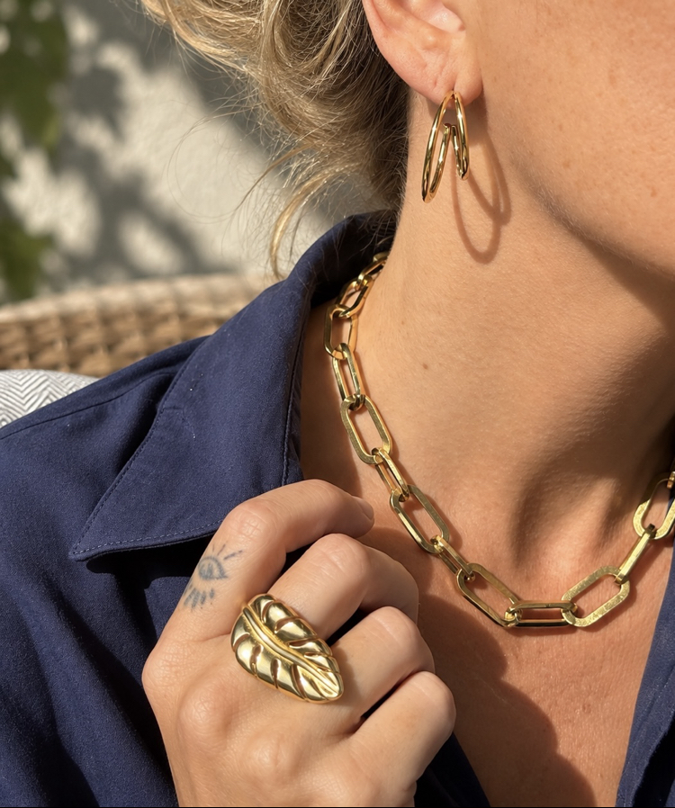 Golden Orbit Earring