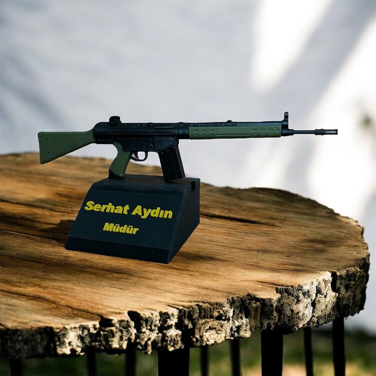 Kişiye Özel İsimlikli Stand (Sadece stand) ( G3, MPT-55, MPT-76, AK-47 Modelleriyle Uyumludur!)