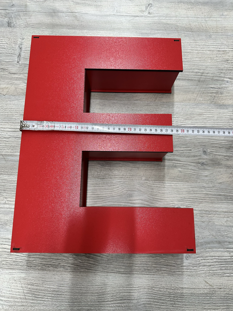 E Harfli Kırmızı Renk (Boş Kutu)