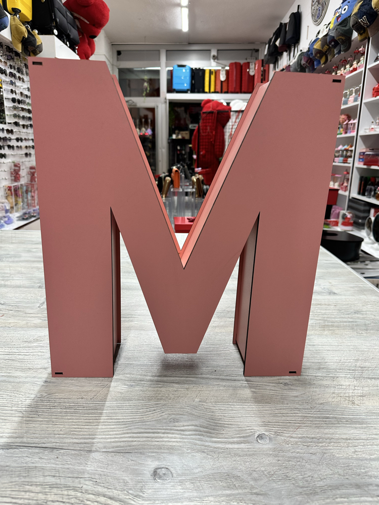 M Harfli Pembe Renk (Boş Kutu)