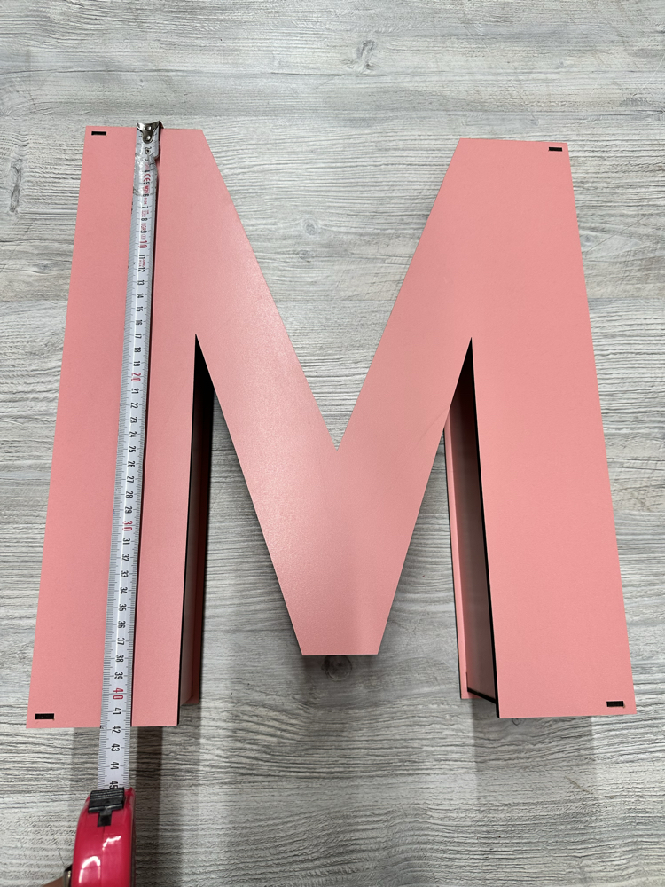 M Harfli Pembe Renk (Boş Kutu)