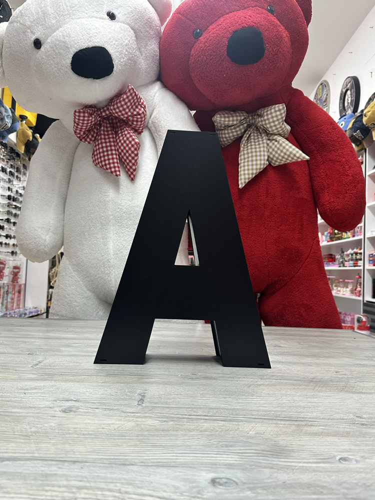 A Harfli Siyah Renk Advent Calendar (Dolu Kutu)
