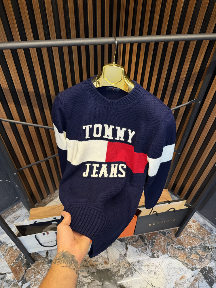 TOMMY TRİKO SWEATSHİRT (LACİVERT)