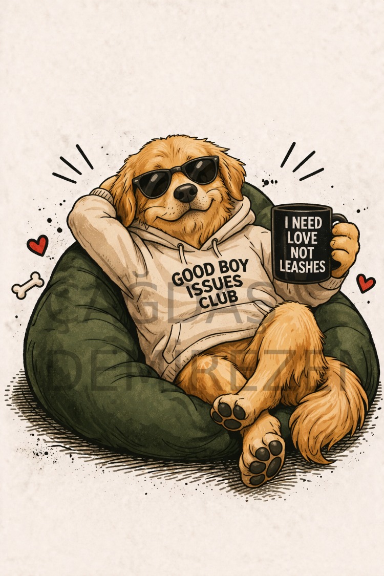 Pet Humor (Relationships) – Poster / T-shirt / Mug Design  – 2500 x 3500 PNG 300 DPI