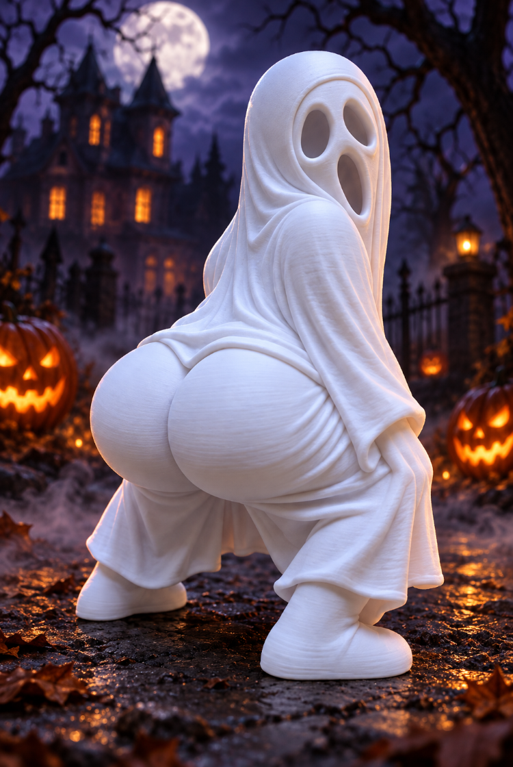 Twerk yapan hayalet figürü ( 10 cm boyunda )