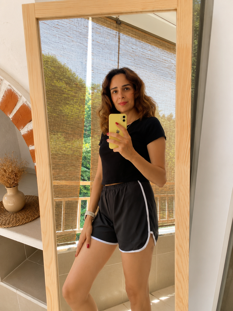 Antrasit gri spor şort