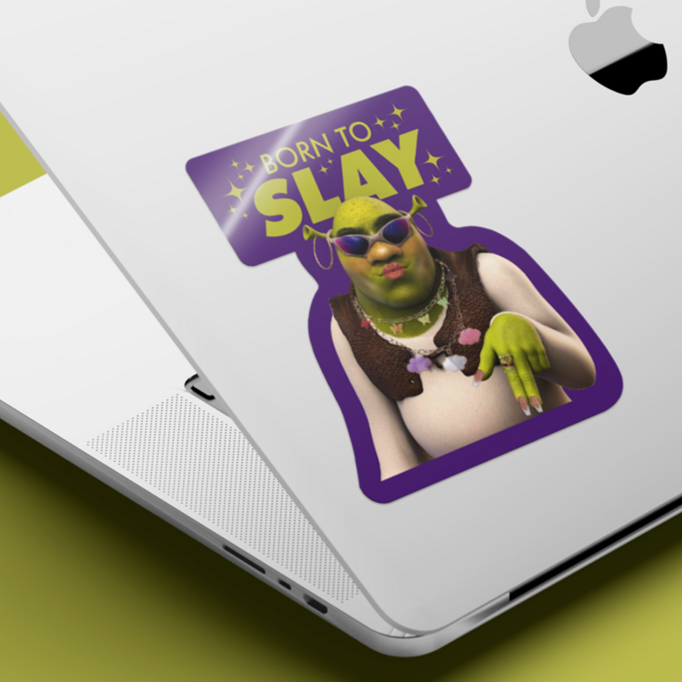 SLAY SHREK STICKER VE PASTA SÜSÜ