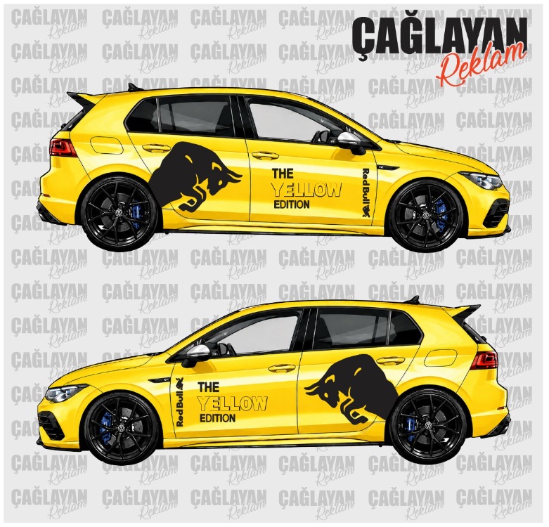 RedBull Yellow Editon Sticker Set