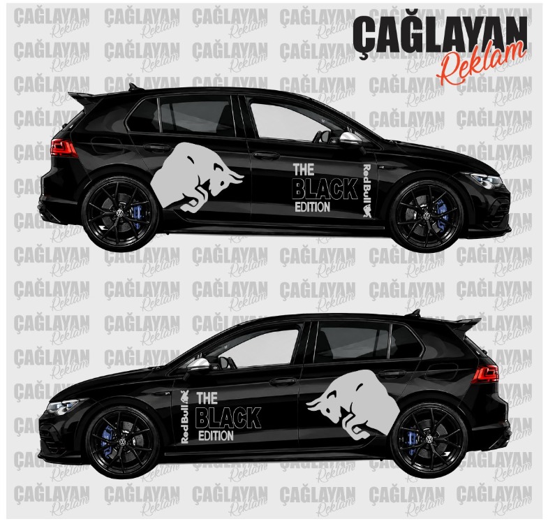 RedBull Black Editon Sticker Set