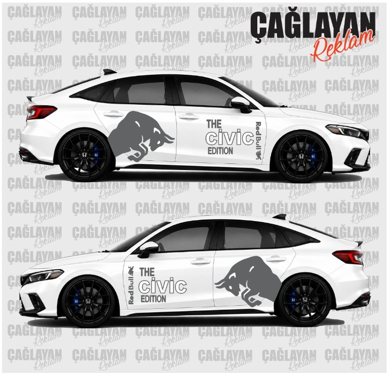 RedBull Cıvıc Editon Sticker Set
