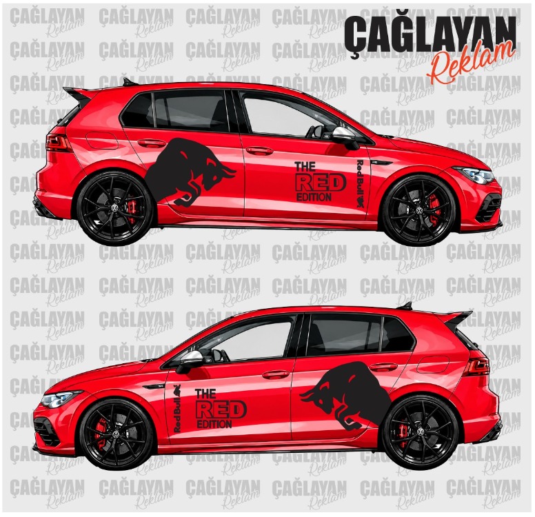 RedBull Red Editon Sticker Set