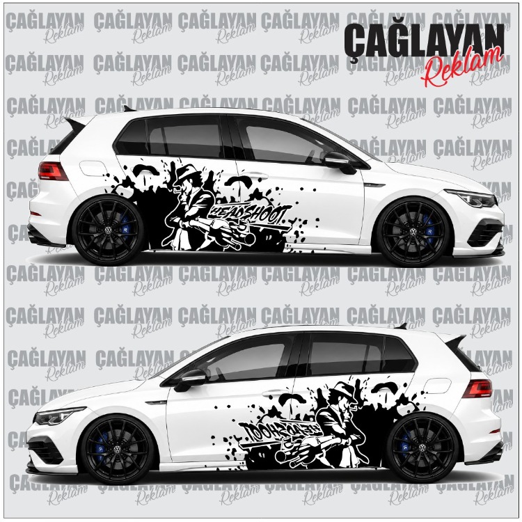 HEADSHOOT STİCKER KAPLAMA ÇİFT YÖN