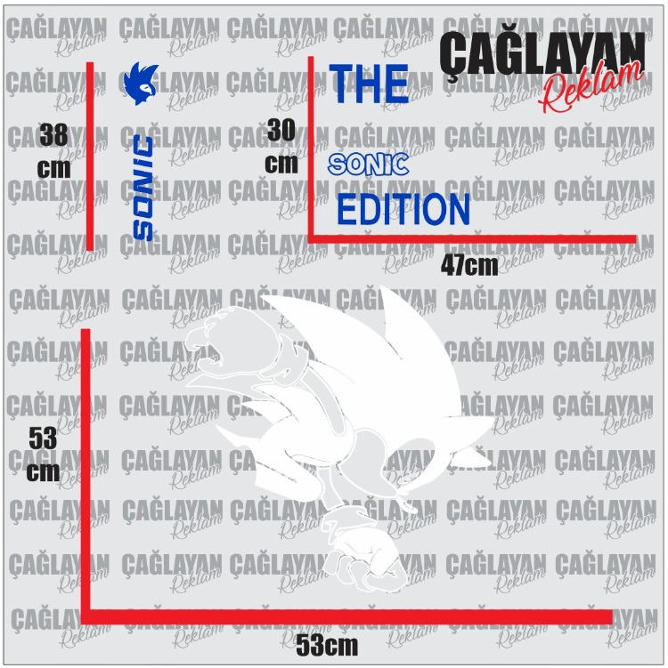 THE SONIC STİCKER SET ÇİFT YÖN