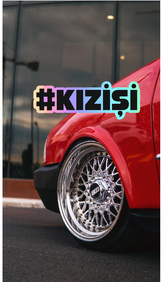 Kız İşi Yazı JDM Araba Motosiklet Cam Etiket Sticker