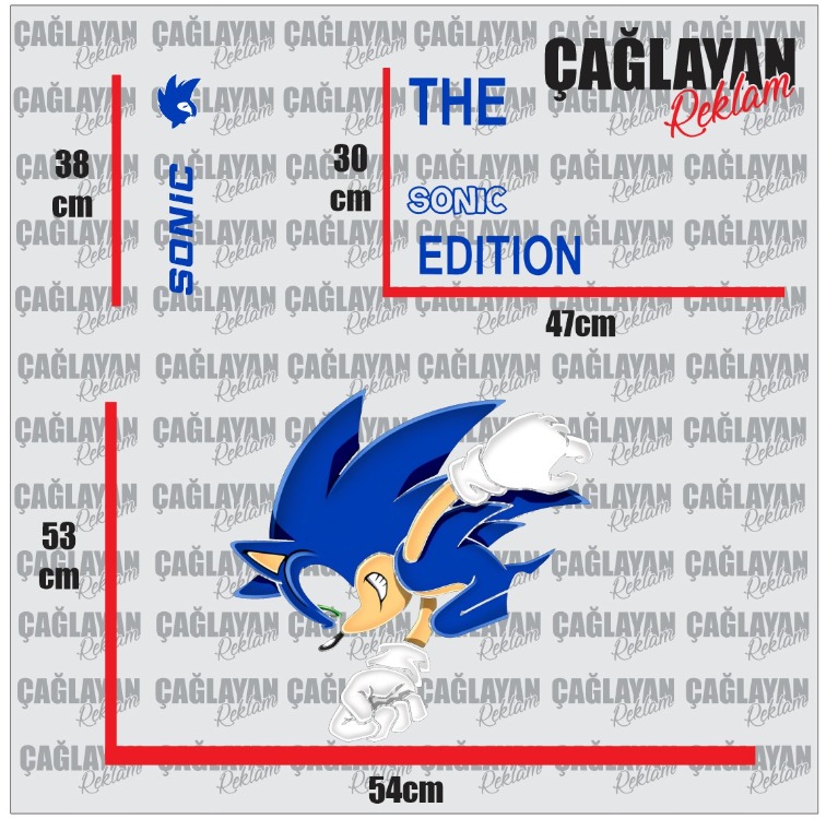 THE SONIC EDİTİON STİCKER SET ÇİFT YÖN