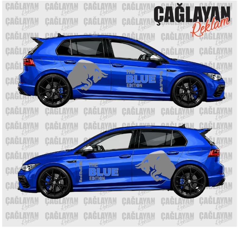 RedBull Blue Editon Sticker Set