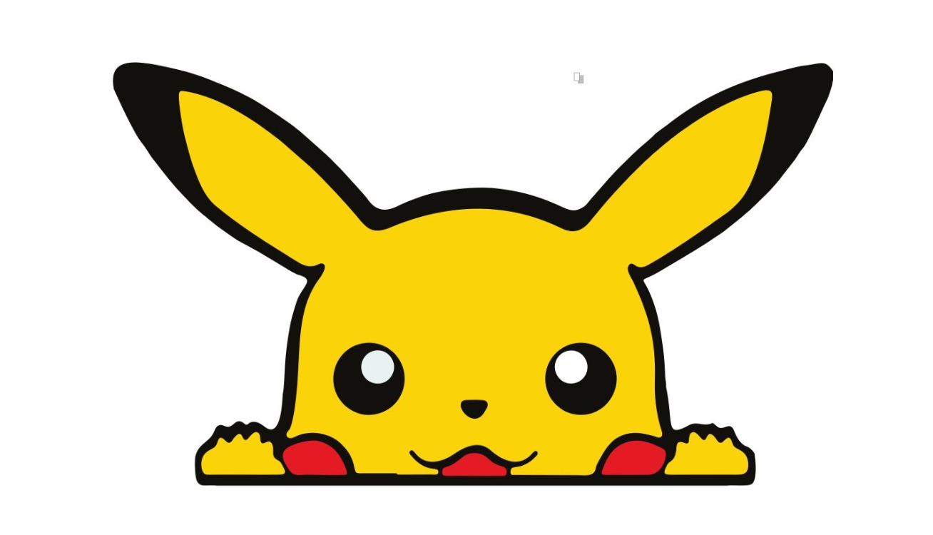 Pikachu Motorsiklet, Laptop, Kask, Araba Sticker 16x9 Cm