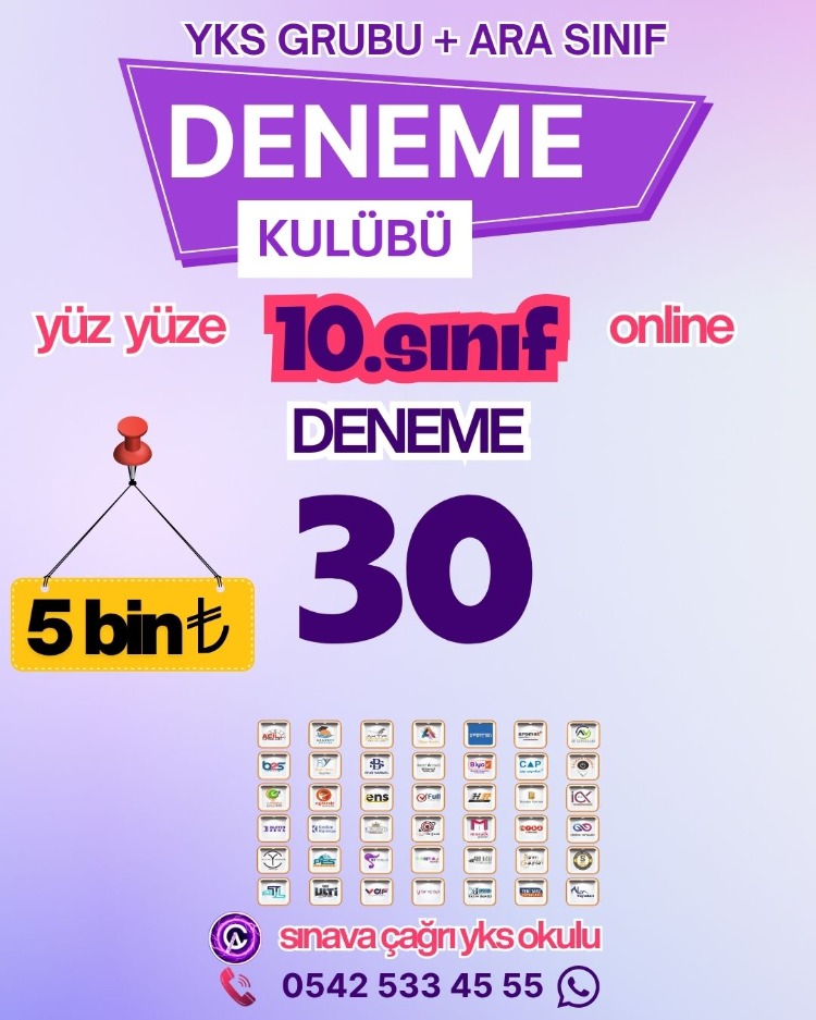10.SINIF DENEME KULÜBÜ