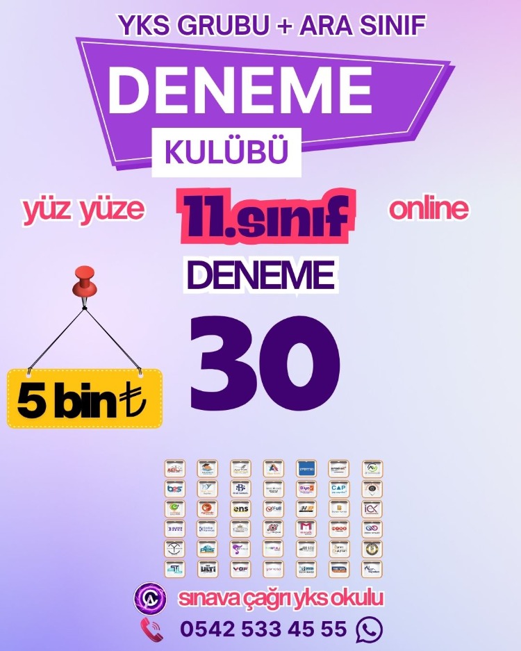 11. SINIF DENEME KULÜBÜ