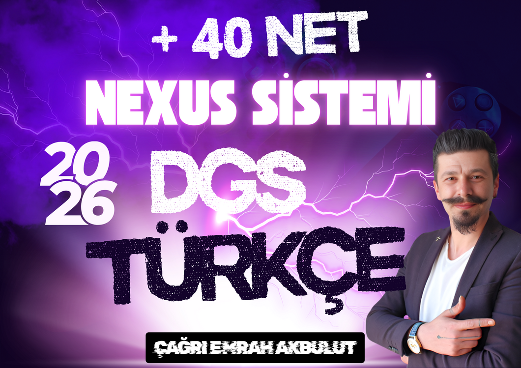 DGS Nexus 40+ Sistemi | 50 Soruda 40+ Net