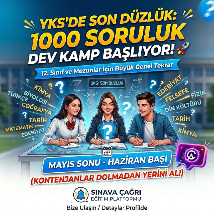 1000 SORULUK TYT / AYT SORU ÇÖZÜMÜ KAMPI