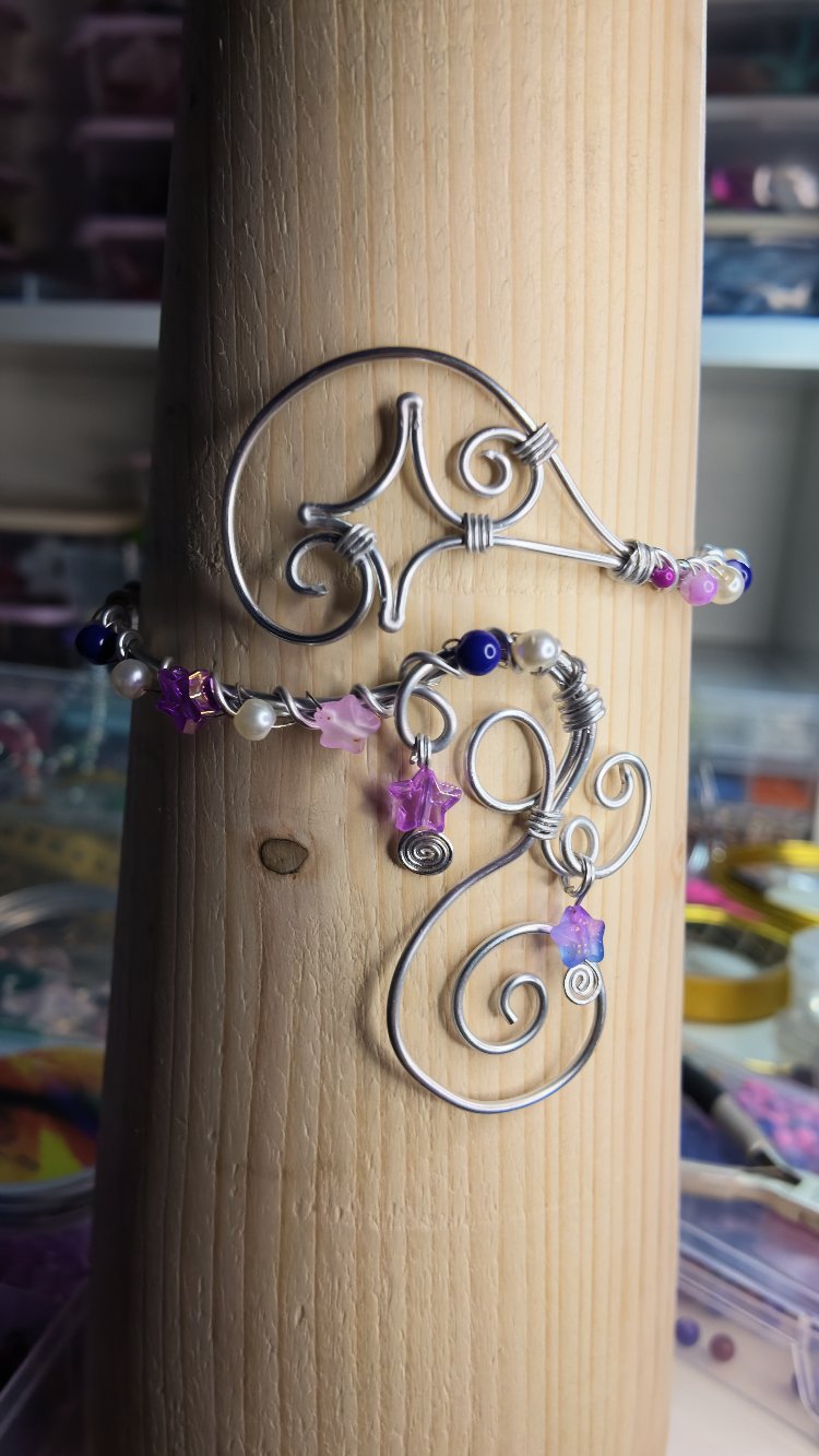 Shiny Purple Star Armcuff