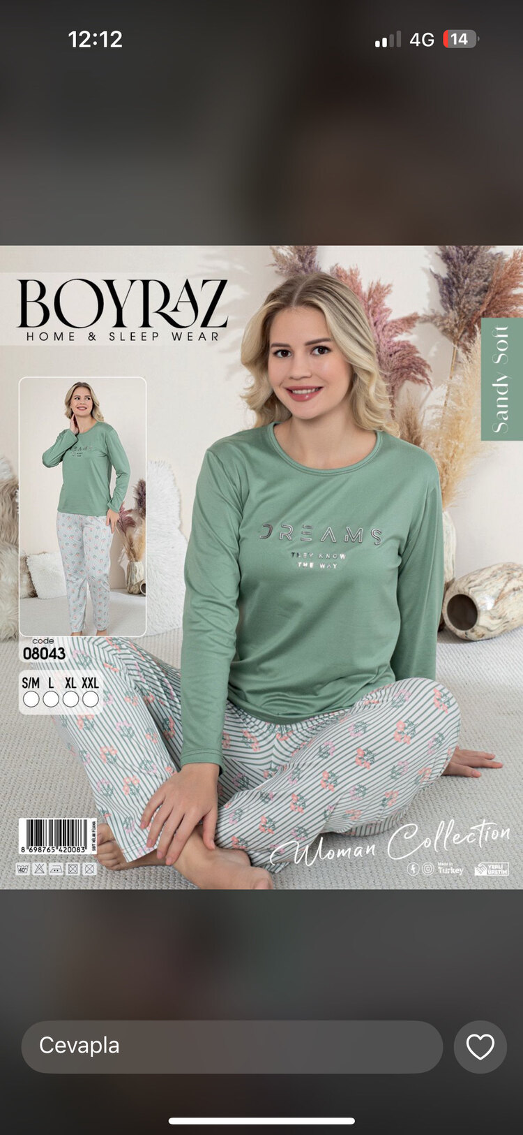 BOYRAZ MİLAN UZUN KOL PİJAMA TAKIMI