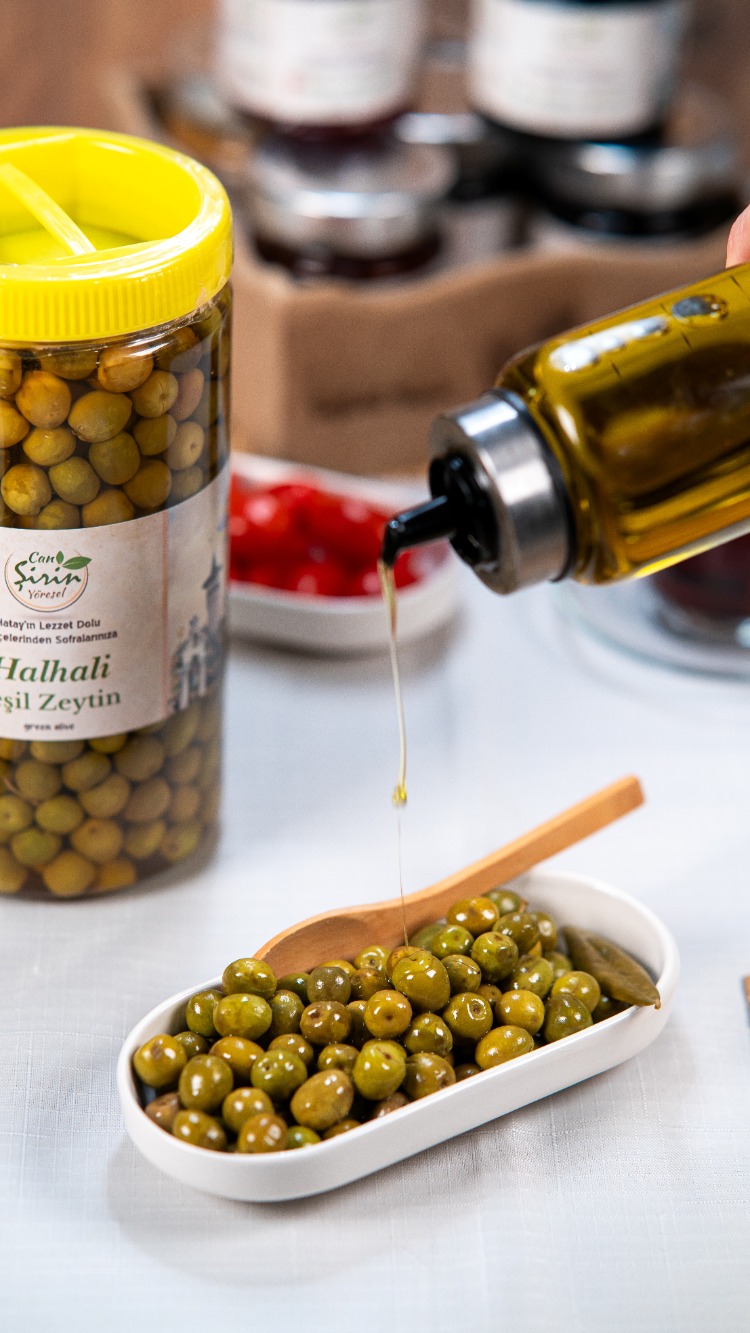 Halhali Yeşil Zeytin 1kg