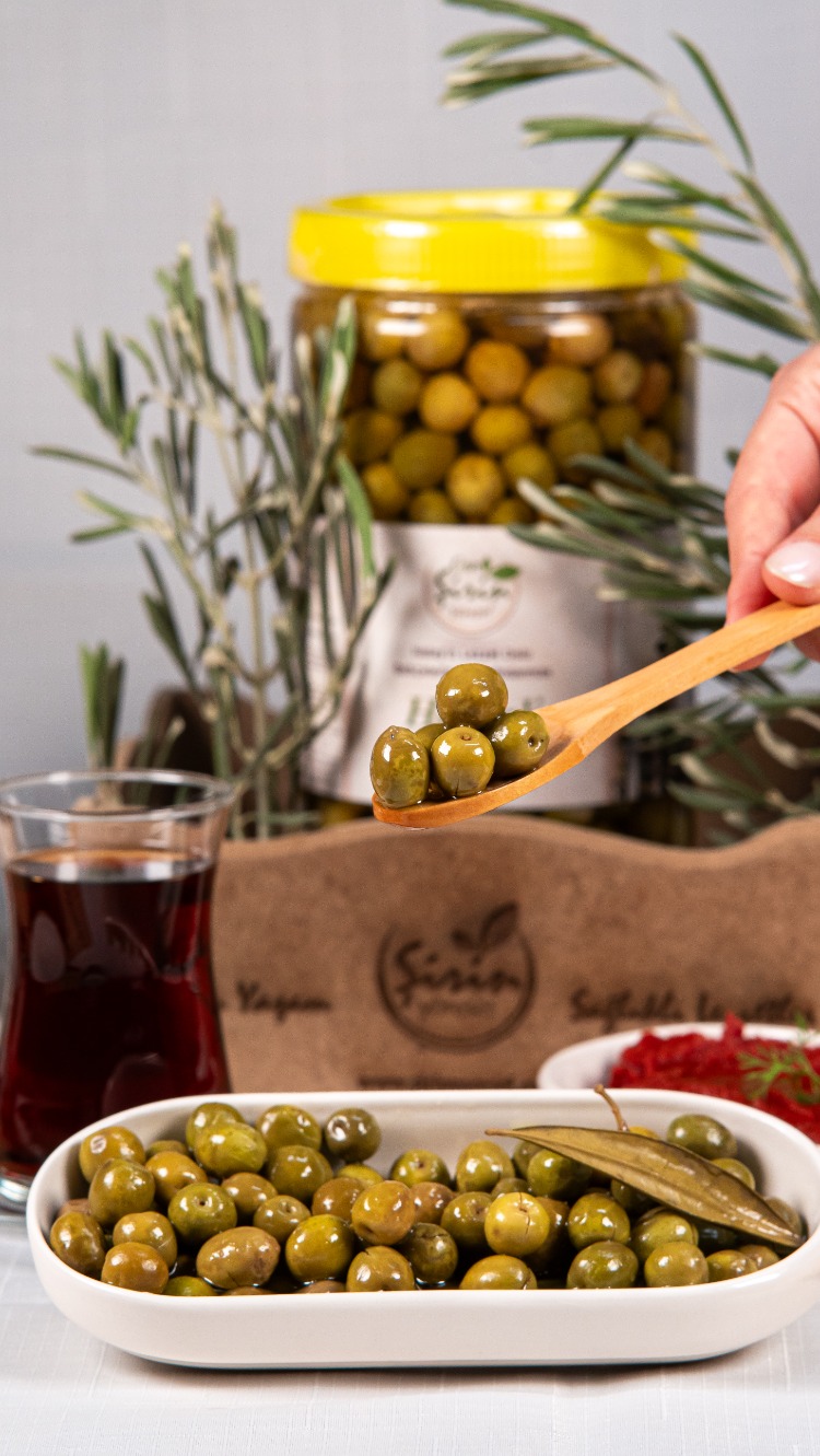Halhali Yeşil Zeytin 1kg