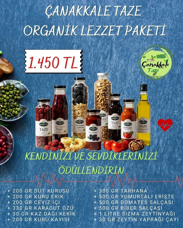 ÇANAKKALE TAZE ORGANİK LEZZET PAKETİ