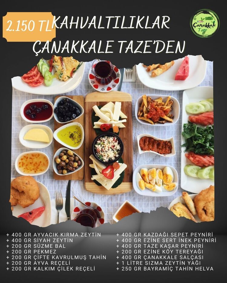 GENİŞ KAHVALTI SETİ 14 ÇEŞİT