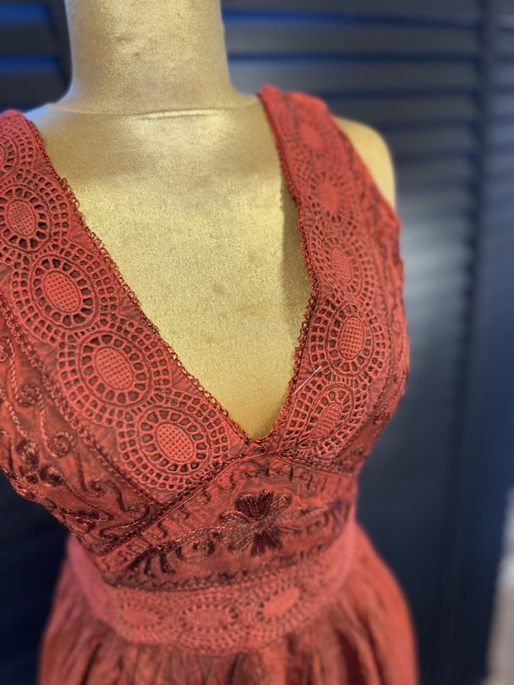 İthal %100 Rayon İpeksi Elbise