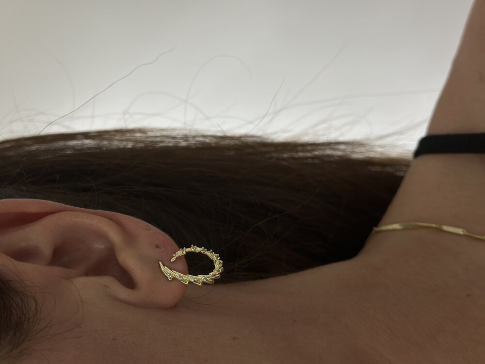 Xuping 14k Asos küpe (1,7cm)