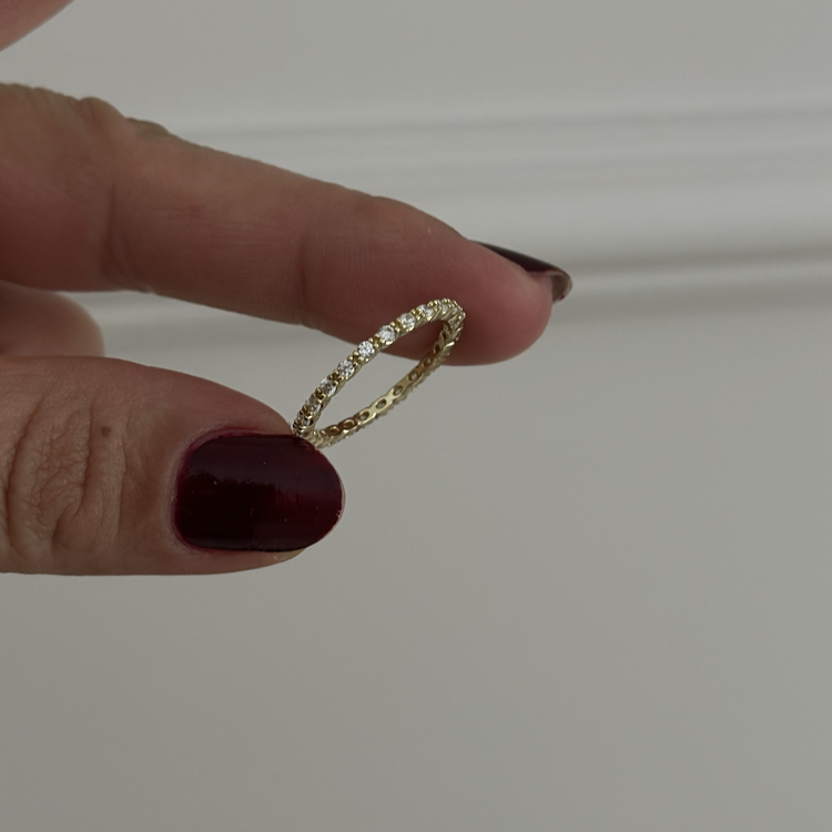 Xuping 14k silim tamtur yüzük