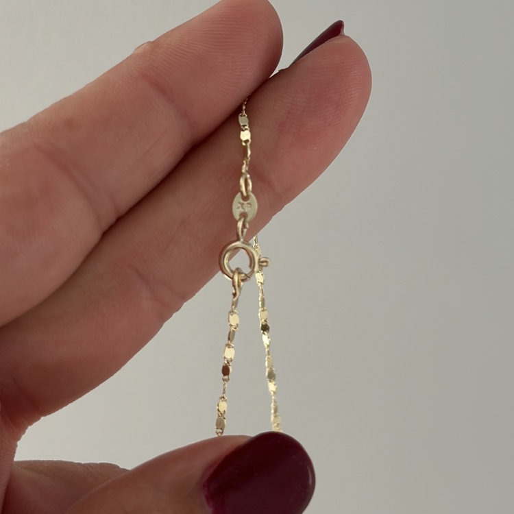 Xuping 14k aynalı zincir 