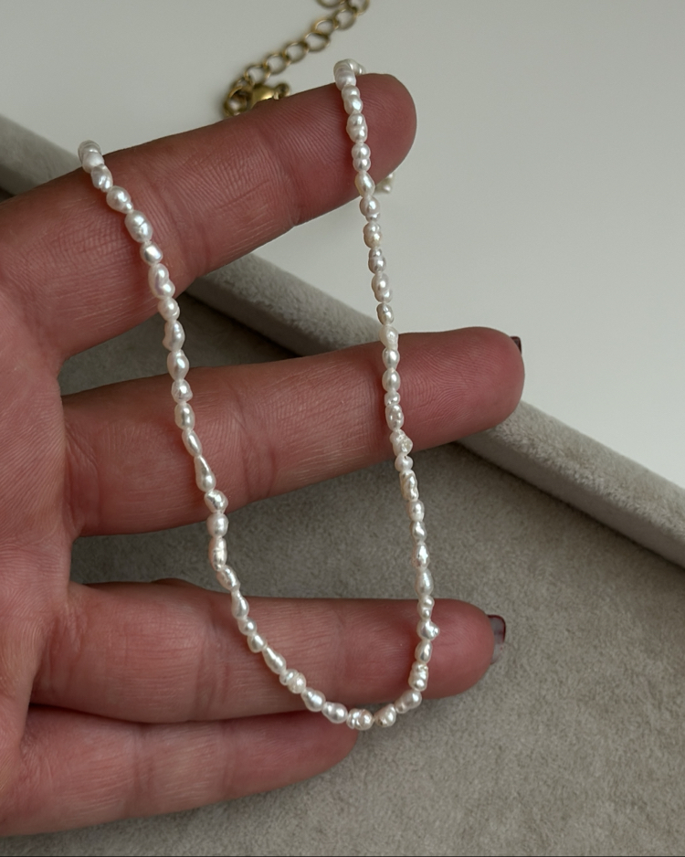 Doğal havuz incisi kolye
