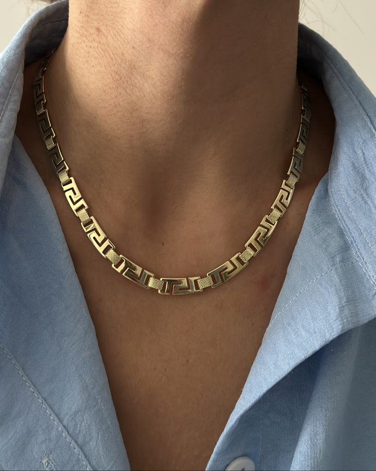 Xuping 14k labirent kolye