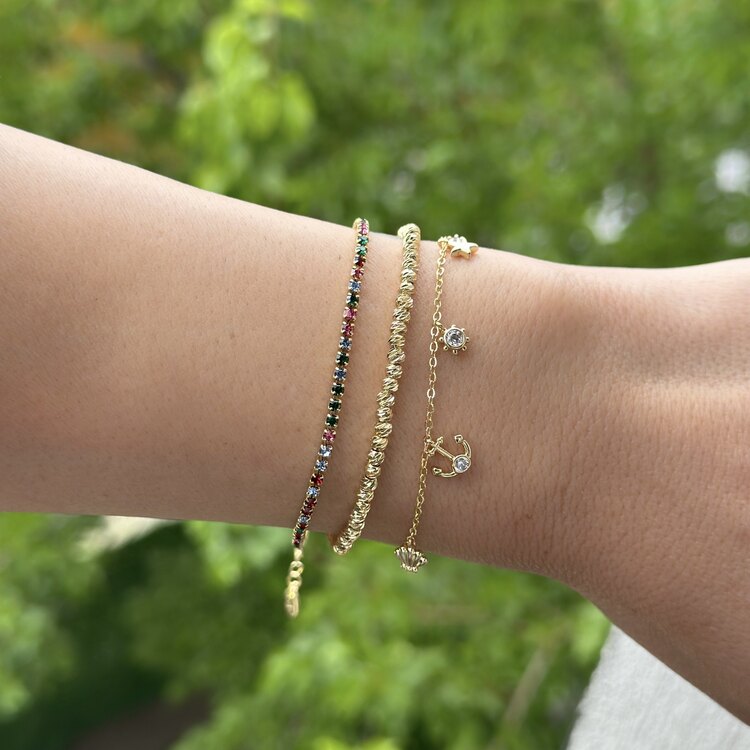 Xuping 14k mix renk su yolu 