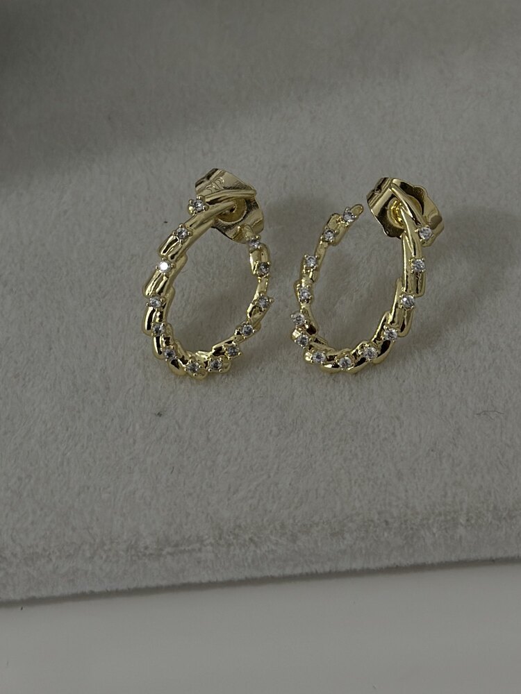 Xuping 14k Asos küpe (1,7cm)