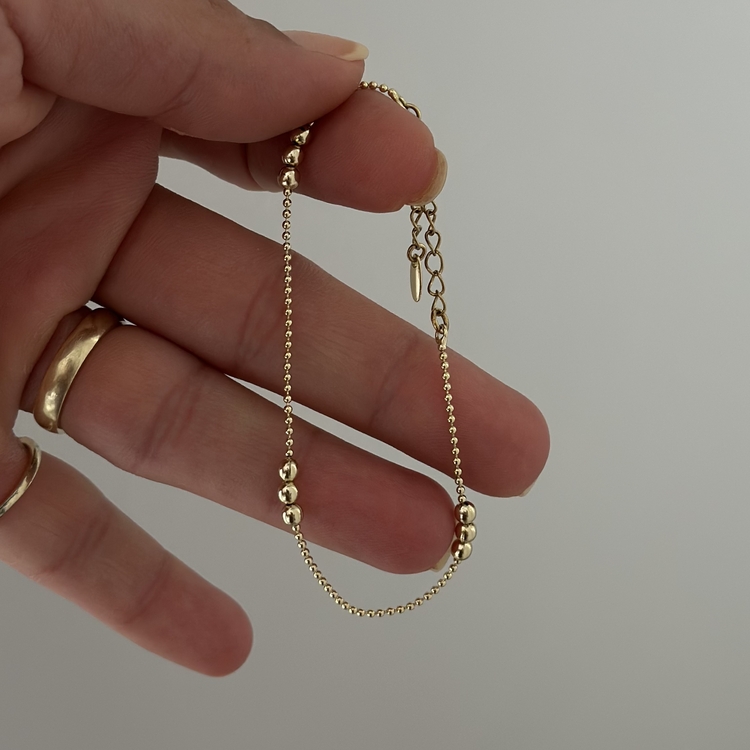 Xuping 14k 3’er topçuklu bileklik