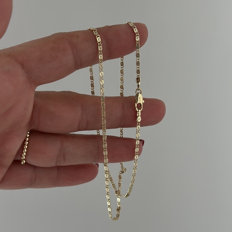 Xuping 14k se model zincir 45cm