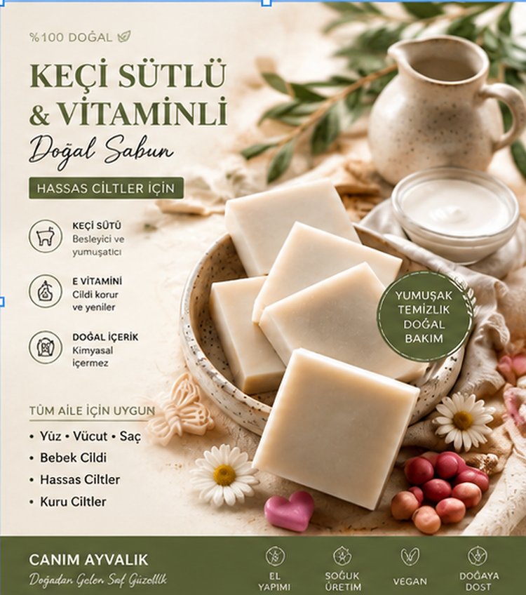 Keçi sütlü sabun 