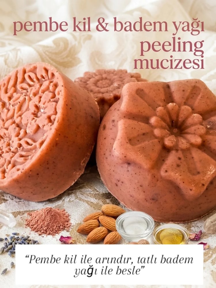 Pembe kil & tatlı badem yağli peeling sabunu 