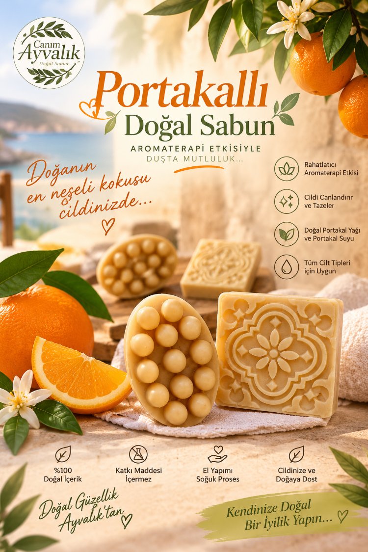 Portakal yağlı aromaterapik sabun 