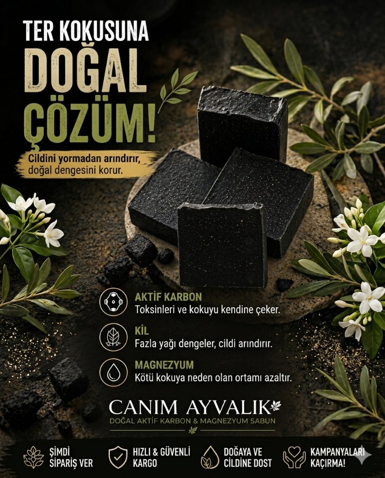 Aktif karbon-Kil-Magnezyum Doğal sabun